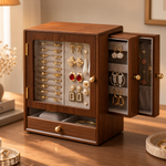 Vitrine à Bijoux Bois – Présentoir Boucles
