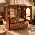 Petit Cabinet à Bijoux en Bois