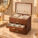 Boîte à Bijoux Noyer Modulable