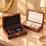 Boîte à Bijoux Noyer – Teinte Chocolat