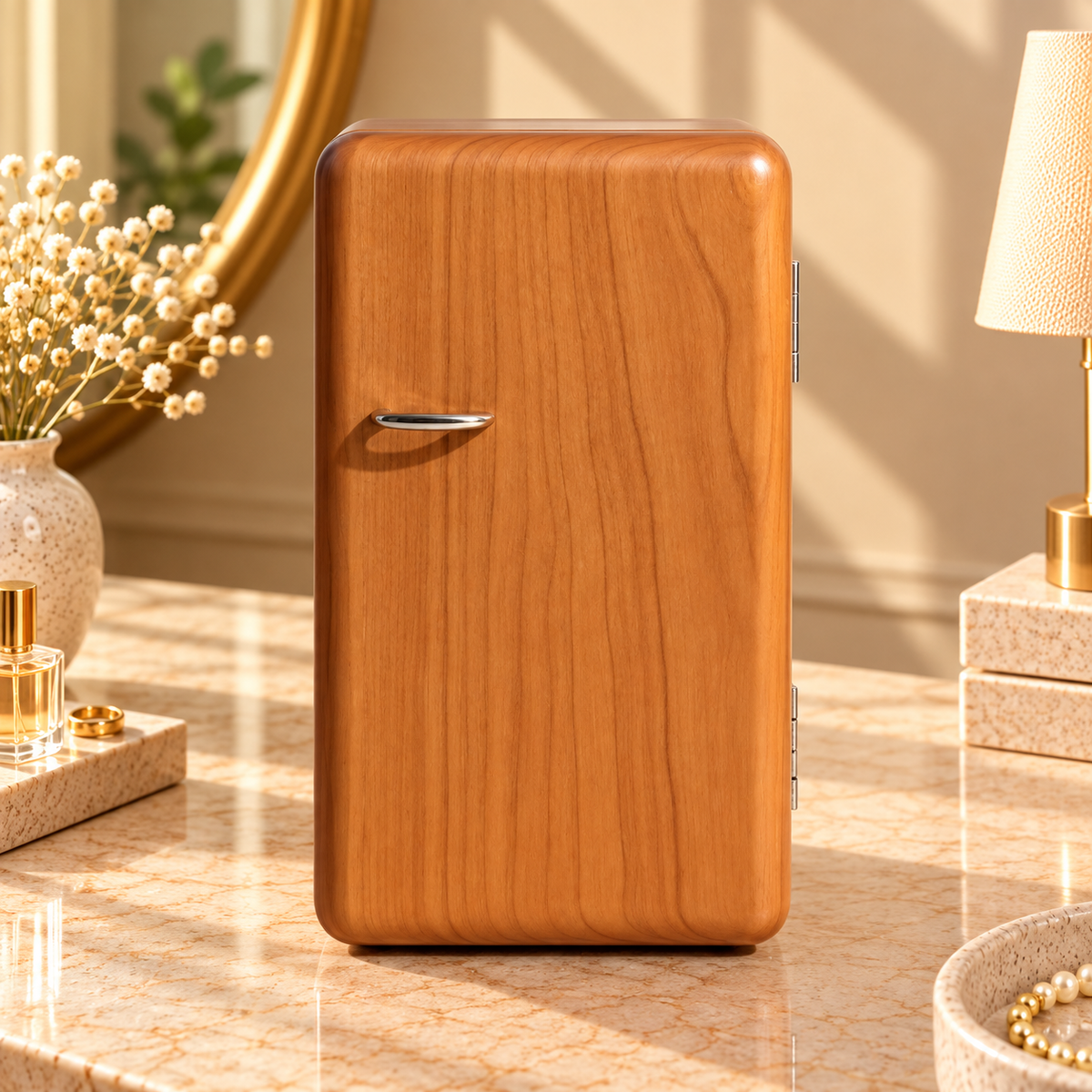 Contrast Walnut & Cherry Jewelry Box