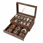 Élégance à Deux - Boîte à Montre en Bois